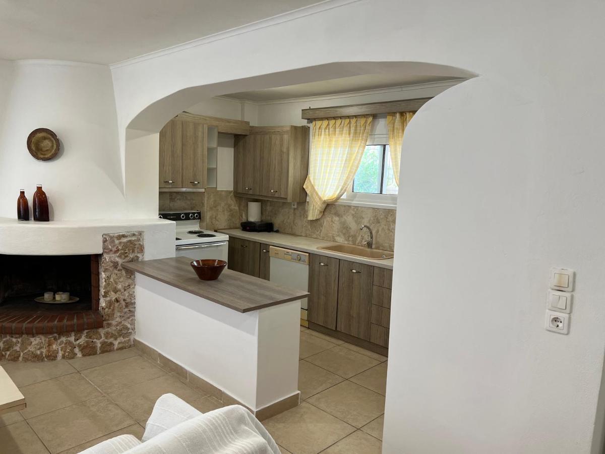 Apartment In Salamina With Garden & Sea View Selinia Exteriör bild
